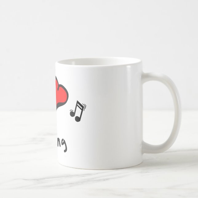 Schwingen I Herz-Liebe Geschenk Kaffeetasse (Rechts)