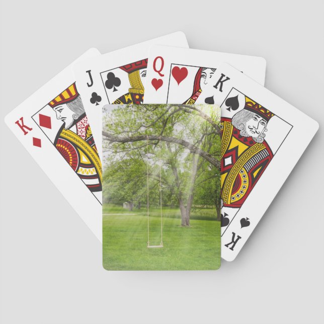 Schwingen im Sonnenlicht Spielkarten (Rückseite)