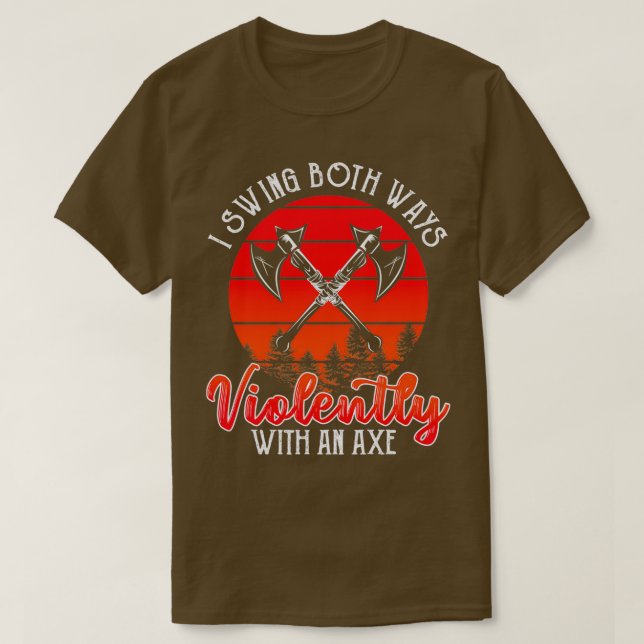 Schwingen mit einem Ax Violly 1 T-Shirt (Design vorne)