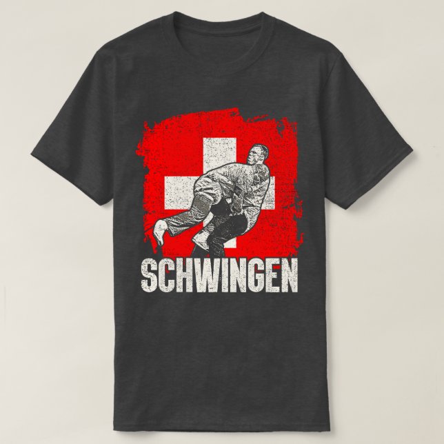 Schwingen Schweizer Wrestling 2 T-Shirt (Design vorne)