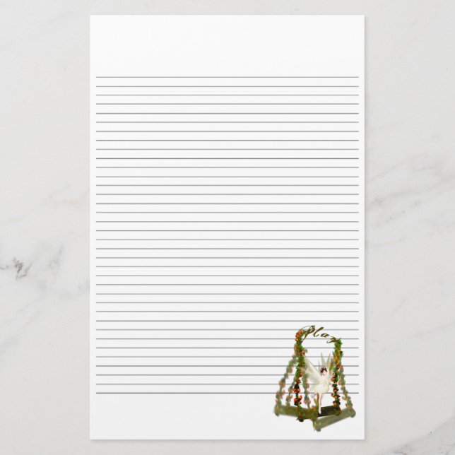 Schwingen von Fairy Lined Stationery Briefpapier (Vorderseite)