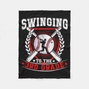 Schwingen zum 3. Klasse Baseball Erster Tag Fleecedecke
