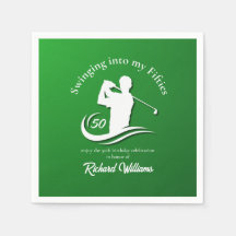 Schwingend in meine Fünfziger Moderne Golfer-Party
