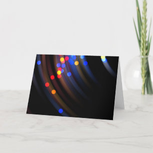 Schwingende Lichter Feiertagskarte