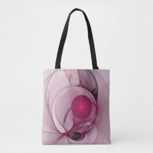 Schwingendes Fraktal, moderne abstrakte Berry Pink