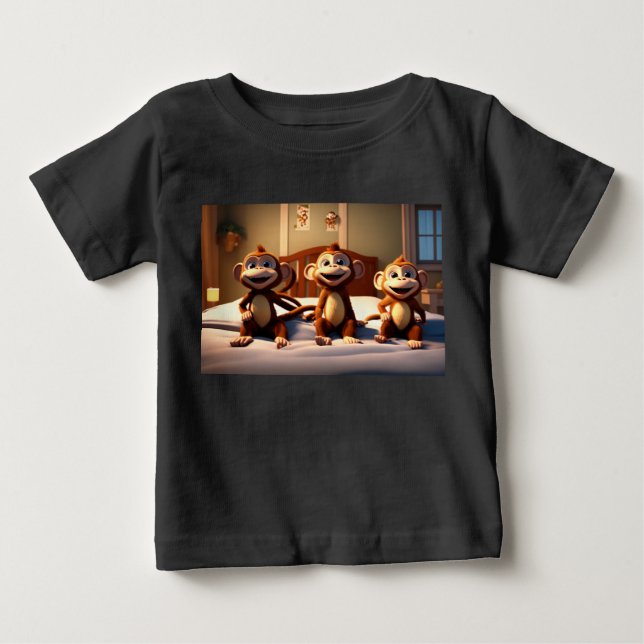 Schwingin-Affen Baby T-shirt (Vorderseite)