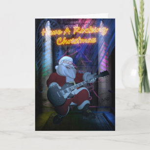 Schwingsankt-Weihnachtskarte - Gitarre Feiertagskarte