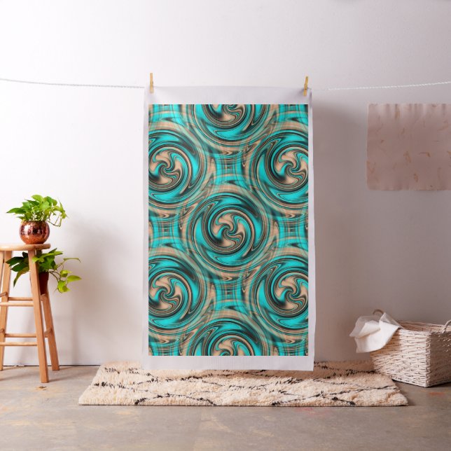 Schwirbeln Meer & Sand.... Stoff (Beispiel)