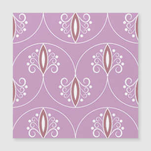 Schwirbelnde Eleganz: Vintag geometrisch Magnetkarte