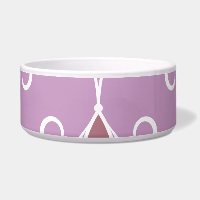 Schwirbelnde Eleganz: Vintag geometrisch Napf (Vorderseite)