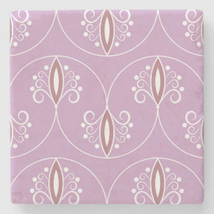 Schwirbelnde Eleganz: Vintag geometrisch Steinuntersetzer