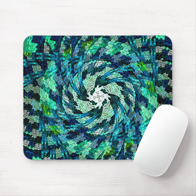 Schwirbelnde geometrische Wellen.... Mousepad (Mit Mouse)