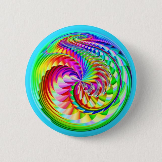 Schwirren von Regenbogen (Sie können Wörter hinzuf Button (Vorderseite)
