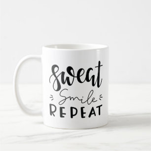 Schwitz Lächeln Wiederhole Kaffeetasse