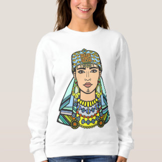 Schwitzen avec visage de femme amazigh sweatshirt