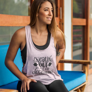 Schwitzen schlechter Entscheidungen Funny Fitness  Tank Top