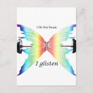 Schwitzen Sie nicht...hören Sie zu. Postkarte