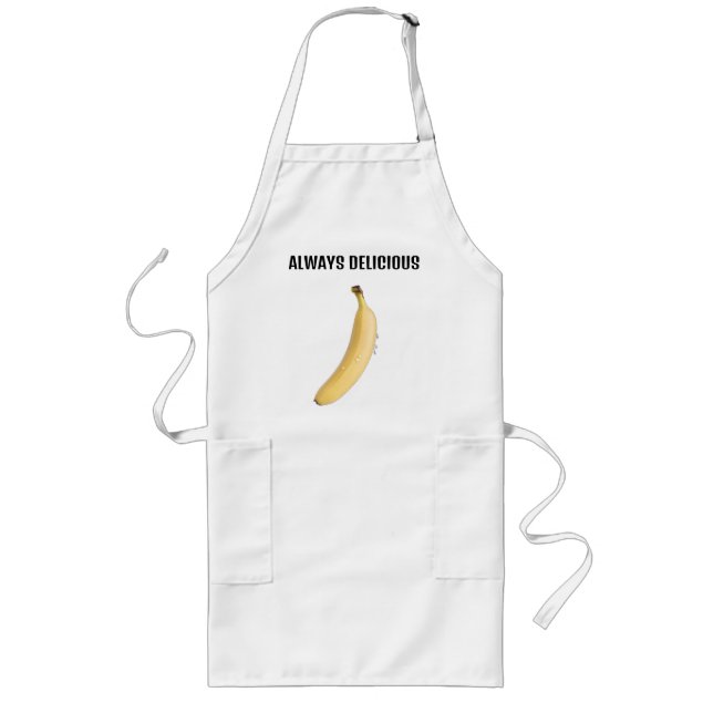schwitzende Banane Lange Schürze (Vorne)