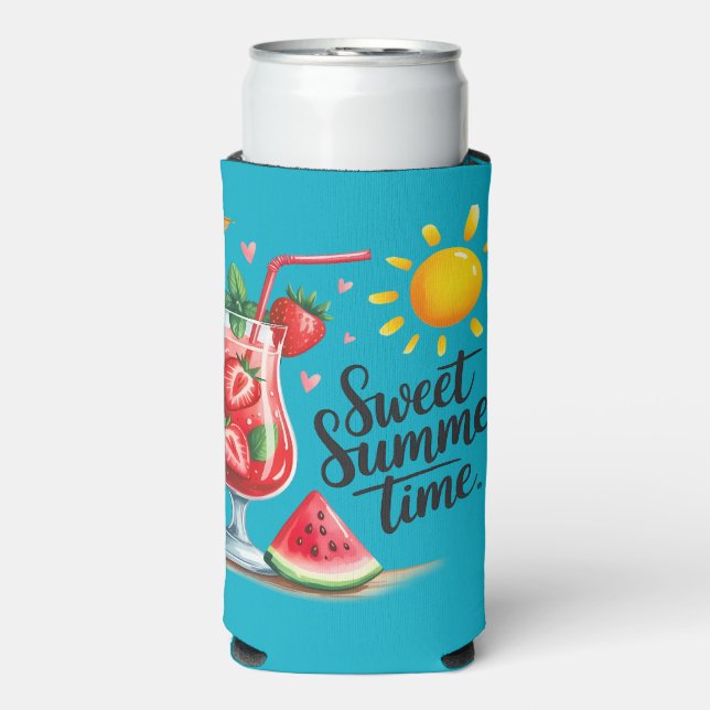 Schwitzender Sommer  Selters Dosenkühler (Seltzer Vorderseite)