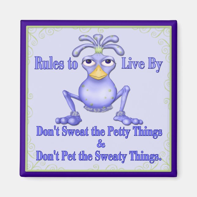 Schwitzige Dinge Magnet (Vorne)