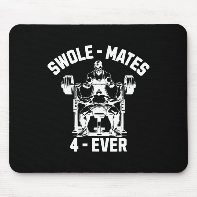 Schwolle Partner 4-mal Funny Gym Partner Lifting Mousepad (Vorne)