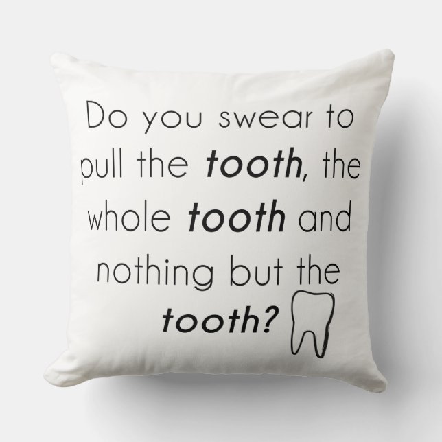 Schwörst du? kissen (Vorderseite)