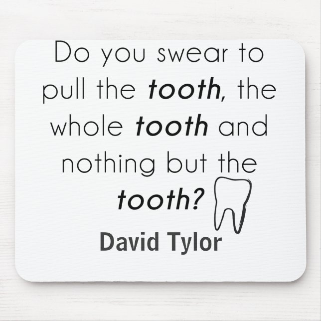 Schwörst du? mousepad (Vorne)