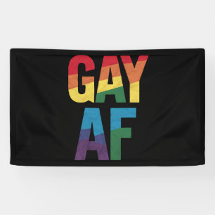 Schwul AF LGBT Stolz Schwules Geschenk Monat des S Banner