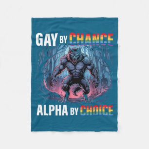Schwul By Chance Alpha Wahl Lustiger Wolf Alpha Lg Fleecedecke