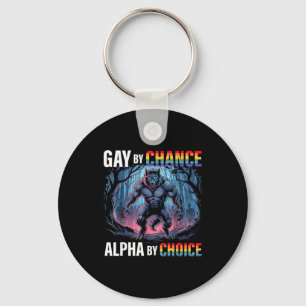 Schwul By Chance Alpha Wahl Lustiger Wolf Alpha Lg Schlüsselanhänger