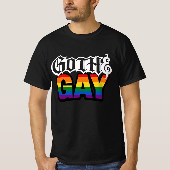 Schwul Goth T-Shirt (Vorderseite)