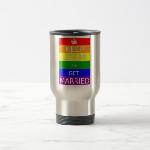 Schwul - Keep Calm Message - Coffee-Reisebecher Reisebecher