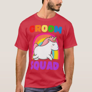 SCHWULE BRÄUTIGAM-MANNschaft LGBT JUNGGESELLEN-ABS T-Shirt