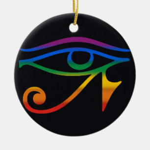 Schwule Goth Pride Flagge Keramik Ornament