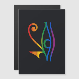 Schwule Goth Pride Flagge Magneteinladung