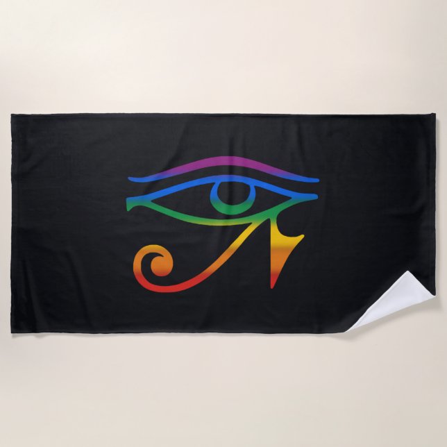 Schwule Goth Pride Flagge Strandtuch (Vorderseite)