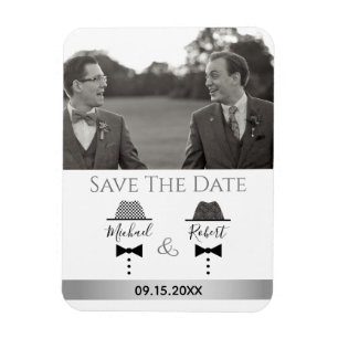 Schwule Hochzeitsfotos Save The Date Einladung Magnet