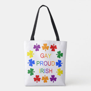 Schwule irische LGBT-Regenbogen-Shamrocks stolz