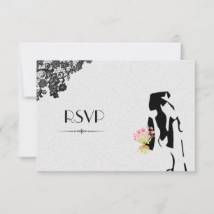 Schwule Lesbische Hochzeit RSVP Karte
