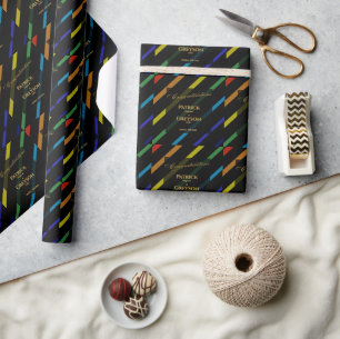 Schwule Männer Hochzeit Eleganter Regenbogen Gratu Geschenkpapier