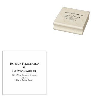 Schwule Männer Hochzeit Eleganter Regenbogen Gummistempel