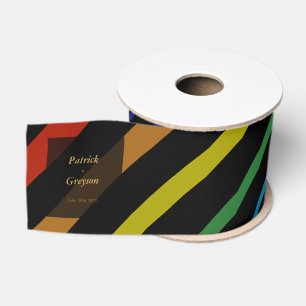 Schwule Männer Hochzeit Eleganter Regenbogen Ripsband