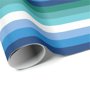 Schwule Männer-Pride-Flagge (Azure) Geschenkpapier