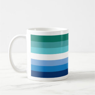 Schwule Männer-Pride-Flagge (Azure) Kaffeetasse