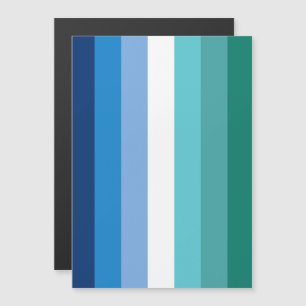Schwule Männer-Pride-Flagge (Azure) Magneteinladung