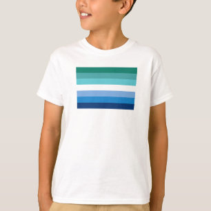 Schwule Männer-Pride-Flagge (Azure) T-Shirt
