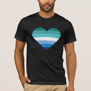 Schwule Männer Pride Herz T-Shirt