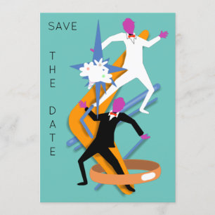 SCHWULE MÄNNLICHE HOCHZEIT SAVE THE DATE von Slipp Einladung