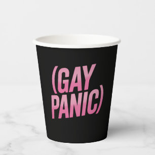 Schwule Panik-LGBTQ-Proteststolz Pappbecher