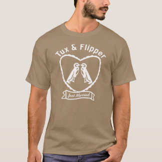 Schwule Pinguin-Hochzeitsfreund T-Shirt